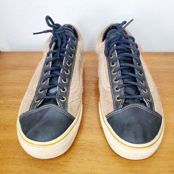 Van's California SK8-Low Brown Suede Black Leather Sneakers Shoes Mens SZ 11.5 - Picture 2 of 12